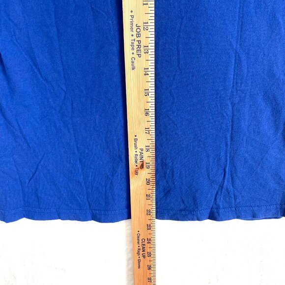 Superdry T Shirt Womens US Size 8 Small Royal Blue Metallic Logo - Picture 7 of 8